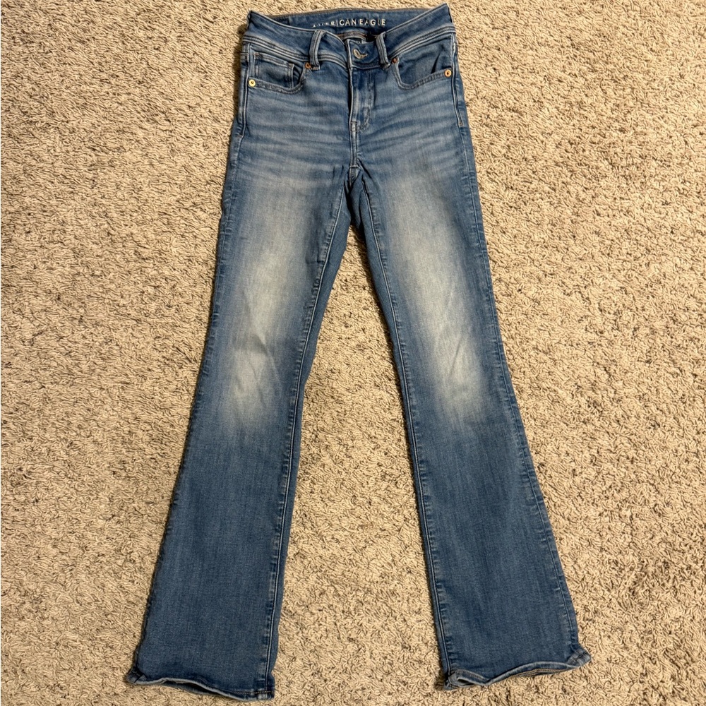 American Eagle Jeans Kick Boot Next Level Stretch 00 Short